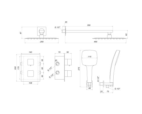 Душова система Globus Lux SMART GLM-405-TT - Globus Lux