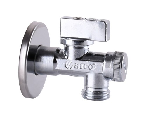 Кран шаровый угловой с фильтром ARCO 1/2″x1/2″ 02400MAC