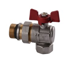 Кран шаровый угловой с американкой WATERVALVE Q003  NV-V344 3/4″ BH