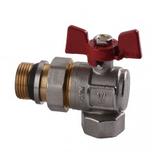 Кран шаровый угловой с американкой WATERVALVE Q003  NV-V344 3/4″ BH