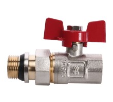 Кран шаровый прямой с американкой WATERVALVE Q003  NV-V123 1/2″ BH