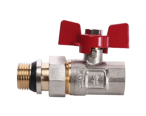 Кран кульовий прямий з американкою WATERVALVE Q003 NV-V123 1/2″ ЗB - Quality Professional