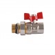 Кран кульовий прямий з американкою WATERVALVE Q003 NV-V343 3/4″ ЗB - Quality Professional