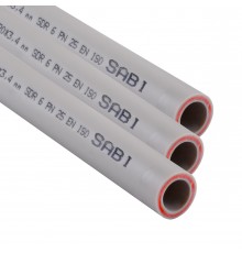 Труба Sabi PPR Fiber PIPE ф20*3.4mm PN 25 зі скловолокном