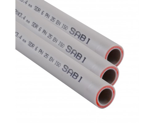 Труба Sabi PPR Fiber PIPE ф25*4.2mm PN 25 зі скловолокном - Sabi