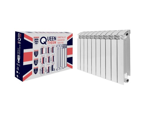 Радіатор біметалевий секційний QUEEN THERM 500/100 (кратно 10) - QUEEN THERM