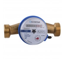 Счетчик холодной воды ECOSTAR DN20 3/4″ без штуцера L130 E-C 4,0