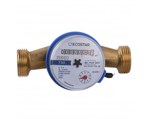 Счетчик холодной воды ECOSTAR DN20 3/4″ без штуцера L130 E-C 4,0