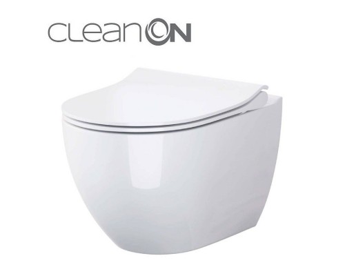 CET В246 ZEN CLEAN ON підвісний з кришкою дюропласт ліфт SLIM PL - Cersanit