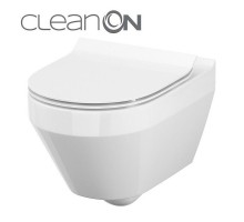 CET Cersanit В216 CREA CLEAN  ON OVAL підвісний з кришкою дюропласт ліфт SLIM PL