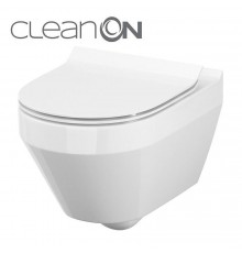 CET Cersanit В216 CREA CLEAN  ON OVAL підвісний з кришкою дюропласт ліфт SLIM PL