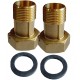 Комплект штуцерів 1″Вх3/4″З латунний LR543L OPTIMUM - OPTIMUM