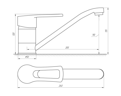 Смеситель для кухни DOMINO SIRIUS DSV-103