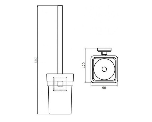 Йоржик настінний Perfect Sanitary Appliances КВ 9929A - Perfect Sanitary Appliances