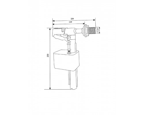 Клапан заповнення SIAMP X190-DURU 1/2″ - SIAMP