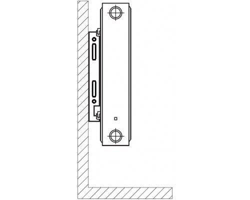 Радіатор сталевий панельний OPTIMUM 22 низ/справа 500x900 (без INNER) - OPTIMUM