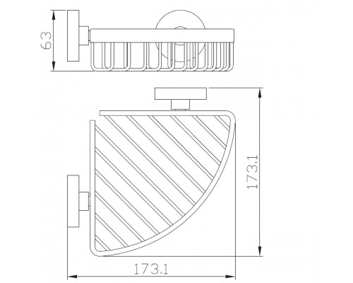 Полиця кутова Perfect Sanitary Appliances SP 8144 - Perfect Sanitary Appliances