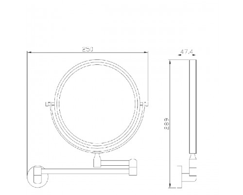 Дзеркало настінне Perfect Sanitary Appliances SP 8158 - Perfect Sanitary Appliances