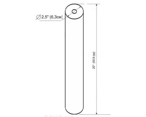 Картридж угольный насыпной Slim line 20*2,5″ Bio+ systems UDF-10A