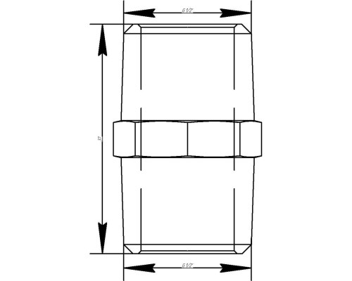 Ниппель VIEGA 1522 1/2″ ЗЗ (100384, 266592)