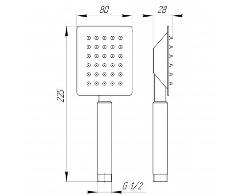 Душова лійка Globus Lux SUS-001Q - Globus Lux