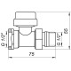 Кран радіаторний прямий ECO Technology ECO5028 1/2″ під термоголовку з ущільнювачем - ECO Technology