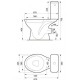 Компакт Cersanit 679 PRESIDENT 010 3/6 з кришкою поліпропілен - Cersanit