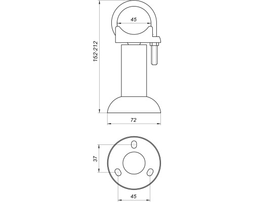 Підлоговий кронштейн секційного радіатора CRISTAL NR-1014 - CRISTAL