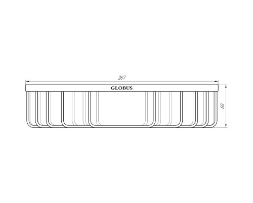 Полка угловая Globus Lux SS 8499