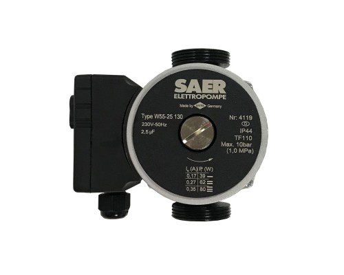 Насос циркуляційнний SAER W55-25 130мм + гайки - SAER