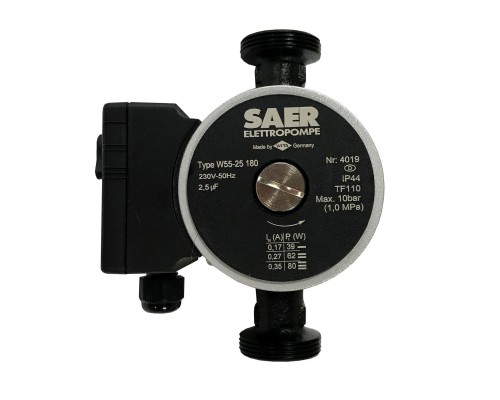 Насос циркуляційнний SAER W55-25 180мм + гайки - SAER