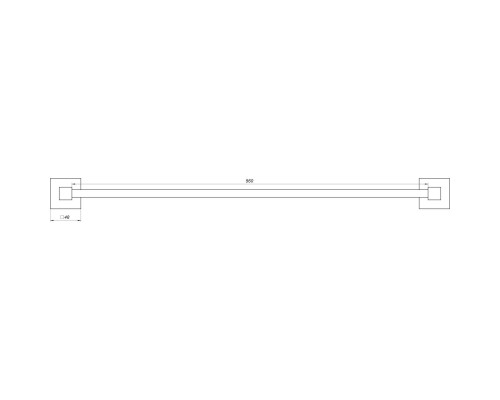 Держатель полотенец Globus Lux SQ 9402-60 SUS304