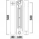 Радіатор біметалевий секційний QUEEN THERM 500/100 (кратно 10) - QUEEN THERM