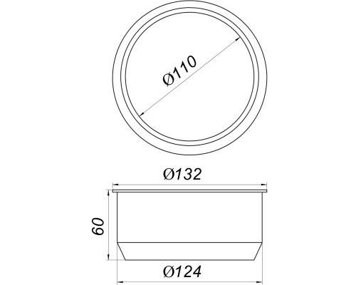 Редукція гумова VSplast 124/110 (чорна) - VSplast