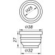 Редукція гумова VSplast 32/25 (чорна) - VSplast