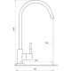 Кран для зворотного осмосу NT-65 Chrome, ″Модерн″ - !NoName