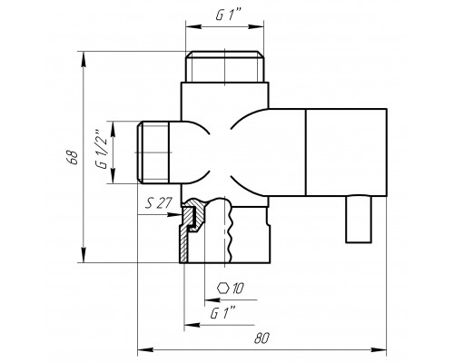 Кран ″Ранок″ Globus Lux NMV-108 євро перемикач SUS 304 - Globus Lux