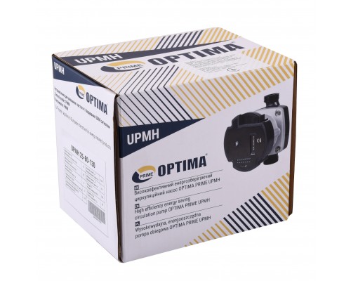 Насос циркуляционный энергосберегающий Optima PRIME UPMH 25-80AUTO 130мм + гайки