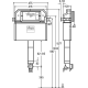 Бачок прихованого монтажу д/підлогового унітазу Prevista Dry Viega 771904 - VIEGA