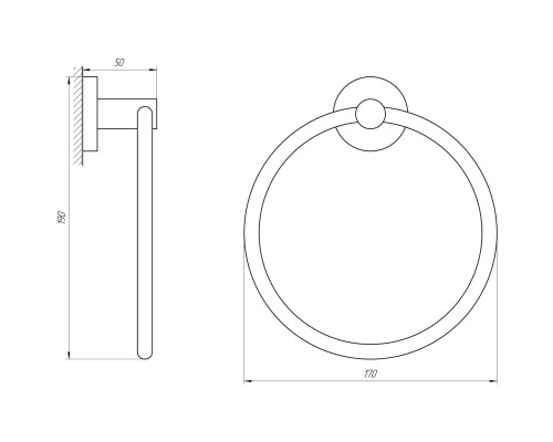 Тримач рушників Perfect Sanitary Appliances SP 8113 - Perfect Sanitary Appliances