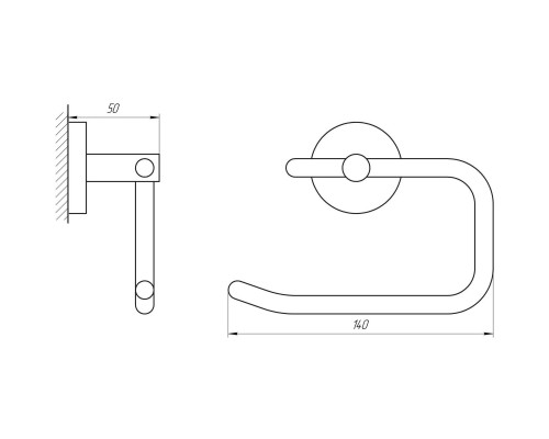 Тримач туалетного паперу Perfect Sanitary Appliances SP 8116 - Perfect Sanitary Appliances