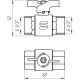 Кран кульовий прямий SELBA 1/2″ ВВ КБ SL1507 - SELBA