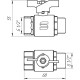 Кран шаровый прямой SELBA 1/2″ НВ КБ SL1508