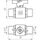 Кран кульовий прямий SELBA 1/2″ ЗЗ КБ SL1503 - SELBA