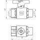 Кран шаровый прямой SELBA 3/4″ НВ КБ SL1508