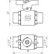 Кран шаровый прямой SELBA 3/4″ НН КБ SL1503