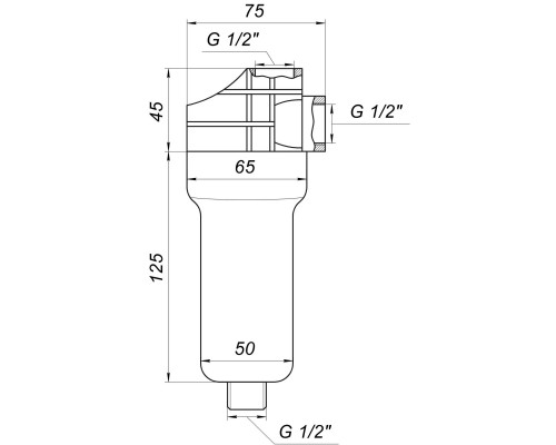 Фильтр-колба универсальная (полифосфатная соль) Bіо+ systems SL35, 1/2″