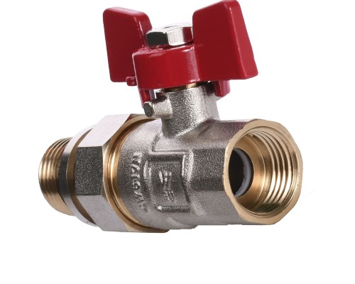 Кран кульовий прямий з американкою WATERVALVE Q003 NV-V123 1/2″ ЗB - Quality Professional