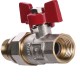 Кран кульовий прямий з американкою WATERVALVE Q003 NV-V123 1/2″ ЗB - Quality Professional