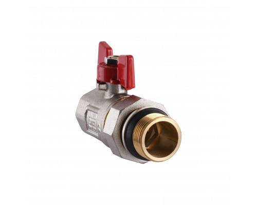 Кран кульовий прямий з американкою WATERVALVE Q003 NV-V343 3/4″ ЗB - Quality Professional